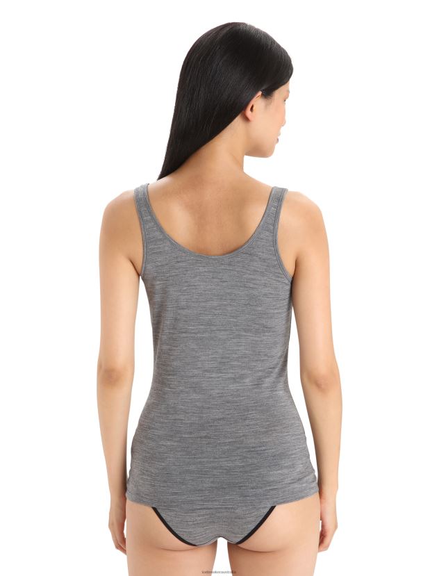 Icebreaker Women Merino Siren Tank TopGritstone Heather 80BXXP529 Clothing