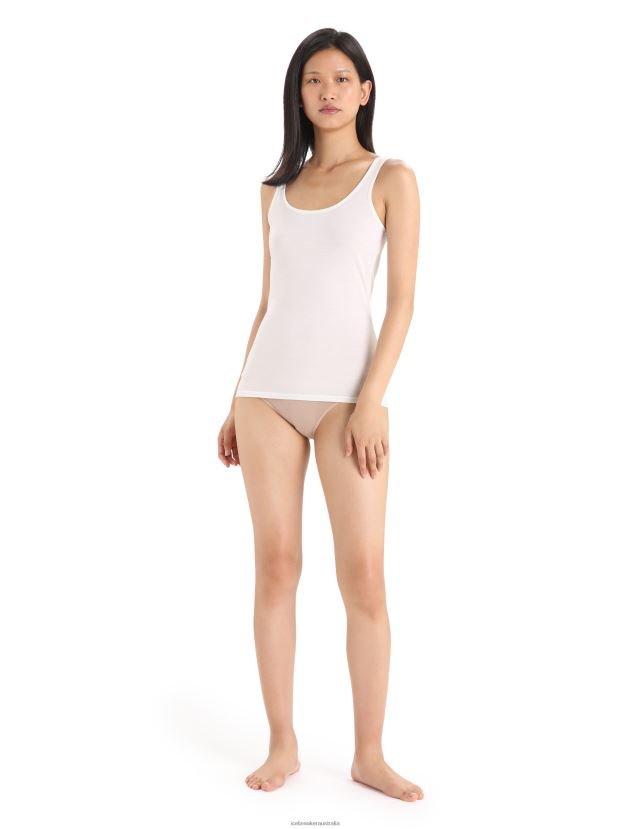 Icebreaker Women Merino Siren Tank TopSnow 80BXXP530 Clothing
