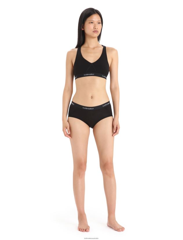 Icebreaker Women Merino Sprite Hot PantsBlack 80BXXP546 Clothing