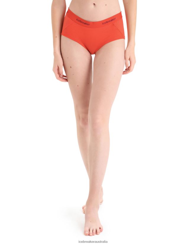 Icebreaker Women Merino Sprite Hot PantsVibrant Earth 80BXXP548 Clothing